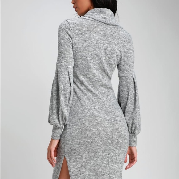 🛑SOLD🛑Lulus Cowl Neck Midi Sweater Dress - Picture 2 of 3
